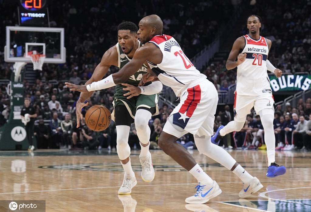 字母哥37分14板5助库兹马12分 雄鹿大胜奇才 字母哥37分14板5助库兹马12分 雄鹿大胜奇才